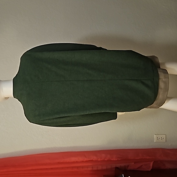3/$30 Emerald Green Open Front Holiday Kimono - Picture 4 of 6